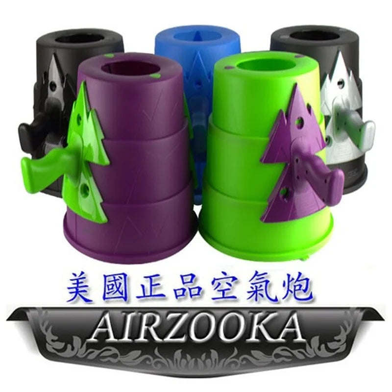 Americano genuíno airzooka dia das crianças canhão de ar complicado truque engraçado tecnologia criativo ventilação brinquedo natal presente aniversário