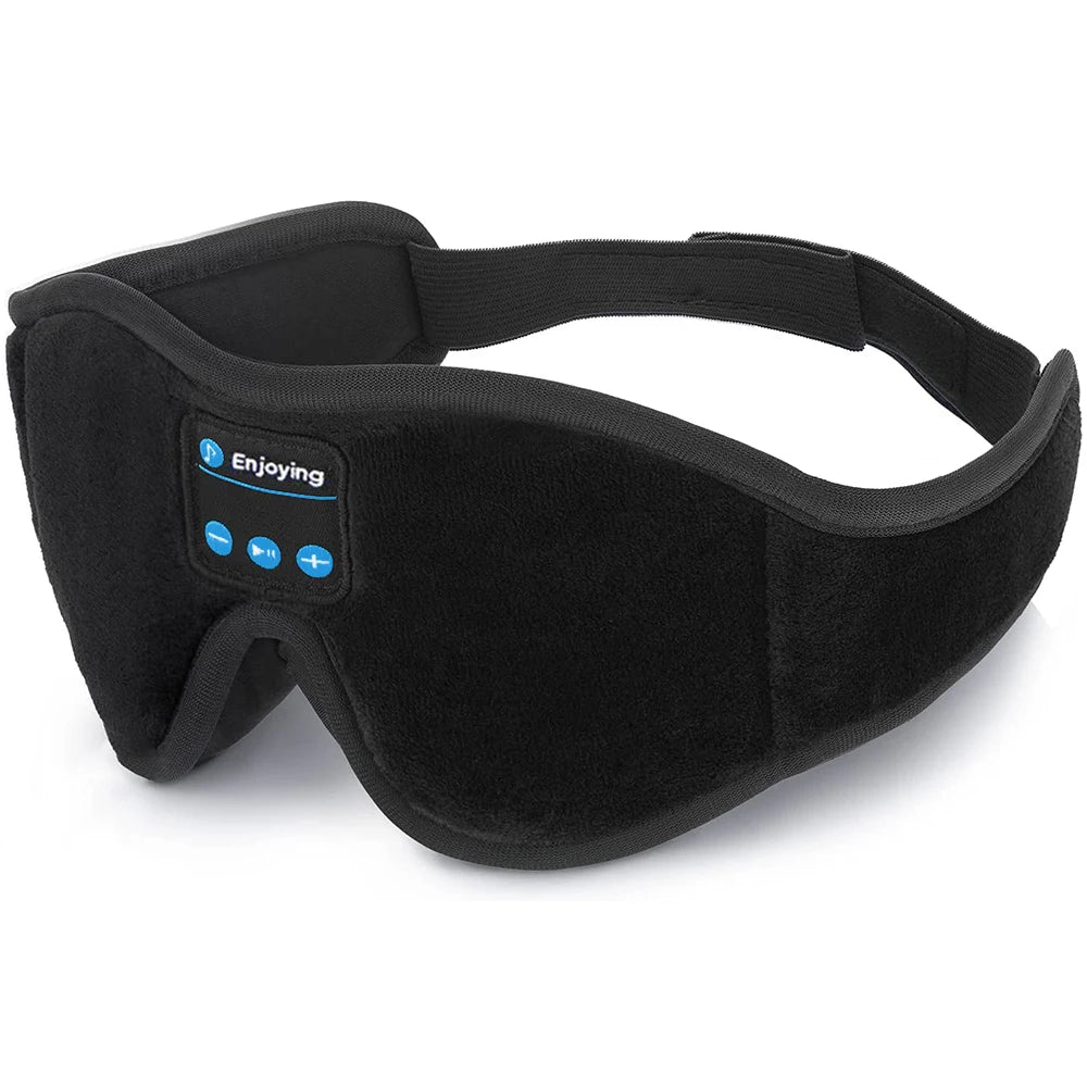 Máscara de Dormir 3D com Fones de Ouvido Bluetooth para Música e Sono com Alto-falante HD Embutido