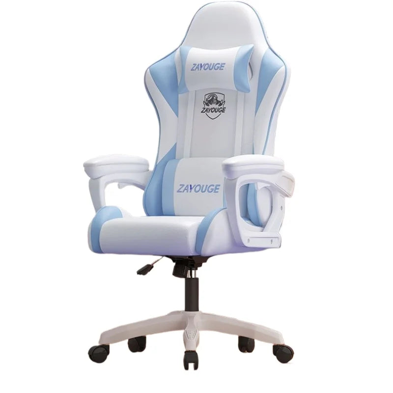 Poltrona reclinável ergonômica Cadeira de computador de mesa Cadeira de escritório elegante para uso doméstico com funcionalidade de elevação e rotação