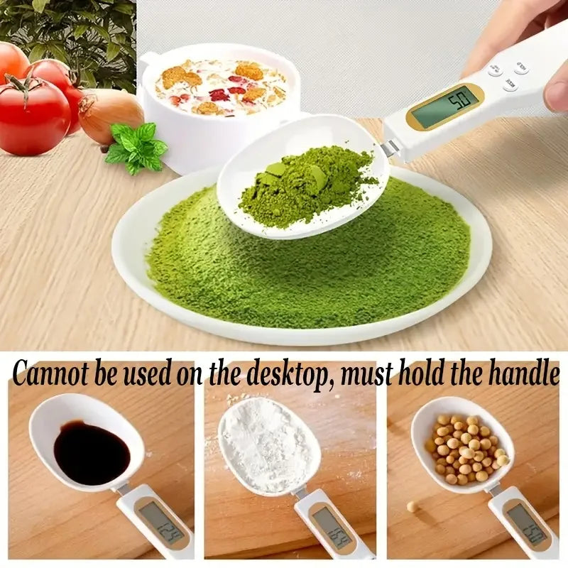 > **Mini Colher Balança Digital de Cozinha com Visor LCD (0,1g a 500g) – Medidor Eletrônico de Alimentos, Farinha, Leite e Café em Pó**
>