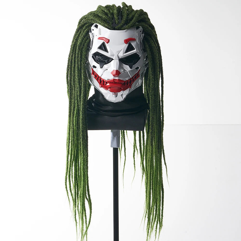 Cyberpunk Masks Braids 2d Cosplay Resin Custom Products Halloween Anime Role-Playing Props And Gifts Toys