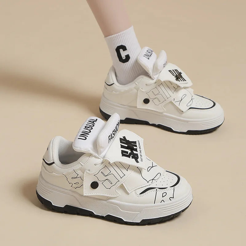 35-45 ao ar livre juventude maré pão sapatos femininos masculino placa classe calçados outono sapatos casuais confortáveis anti deslizamento tênis moda