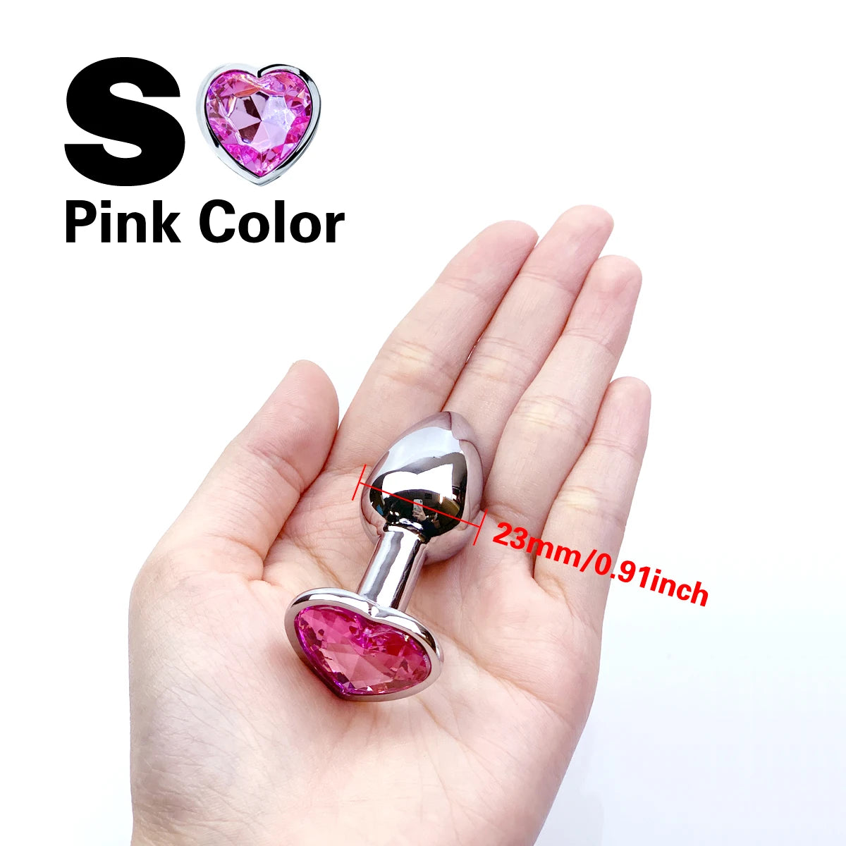 Metal anal plug coração cristal iniciante para especializar 5 tamanho butt plug adulto brinquedo cauda feminino/masculino