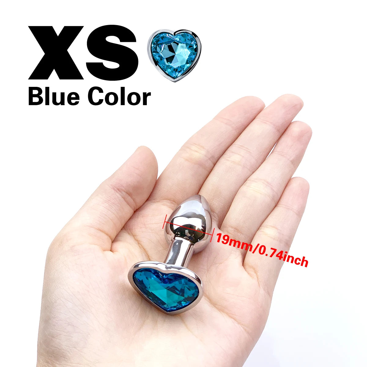 Metal anal plug coração cristal iniciante para especializar 5 tamanho butt plug adulto brinquedo cauda feminino/masculino