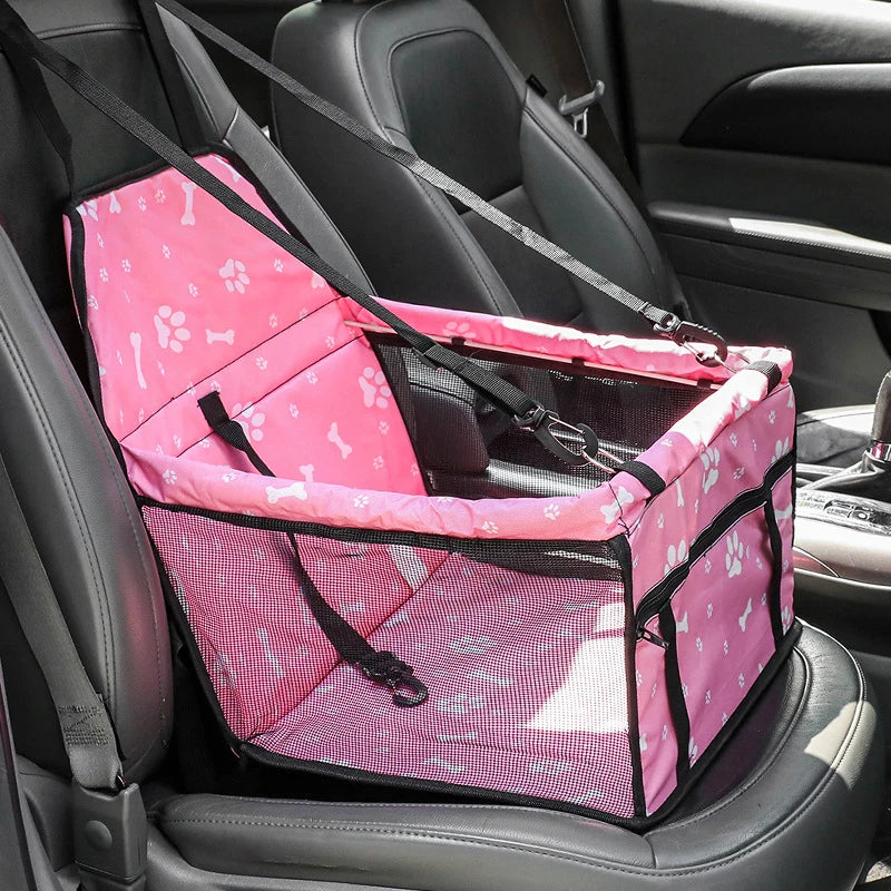 Capa de Assento para Carro de Cães de Alta Qualidade, Dobrável e Removível, Bolsa de Transporte Segura e Estável para Viagens