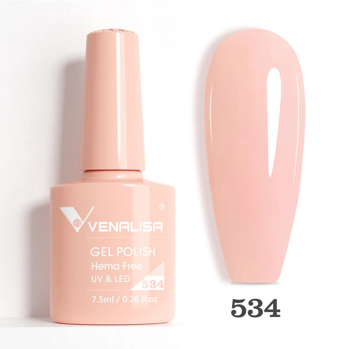 Verniz de Gel com Glitter Venalisa Livre de HEMA e TPO – Cobertura Total Deslumbrante, Soak Off, Gel UV/LED para Unhas de Gel Francesas, Coleção Nude Rosa Jelly