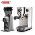 Máquina de Café Expresso Semiautomática HiBREW H10B 20 Bar, Design Slim com Controle de Temperatura (Quente/Frio) e Preparo de Cappuccino