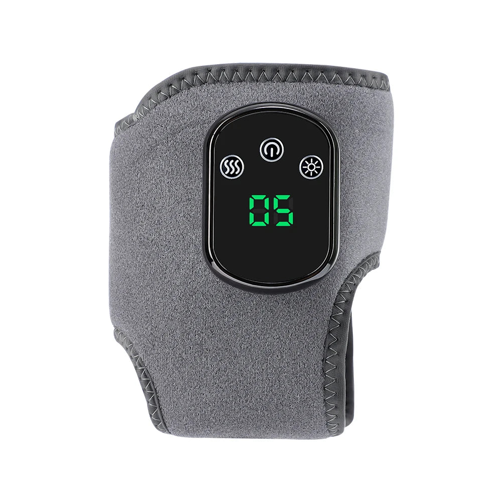 Massageador elétrico de calor para pés, compressa quente, massageador de vibração, material respirável, proteção para articulação do pé e do tornozelo, compressa quente