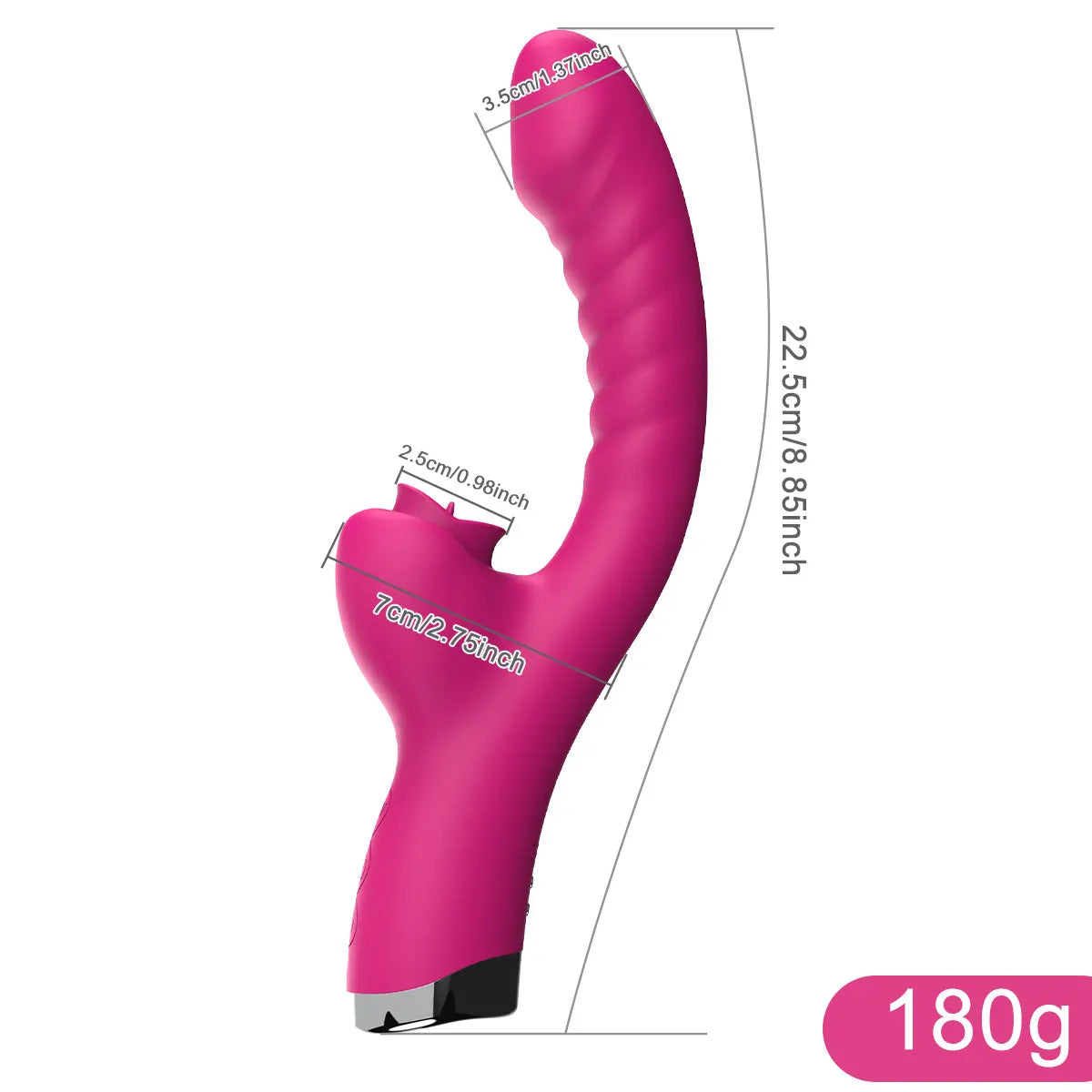 Vibrador Lambedor de Língua 2 em 1 – Brinquedo Sexual Adulto para Mulheres, Dildos, Vibradores Estimuladores de Clítoris com 20 Velocidades, Produto Sexual