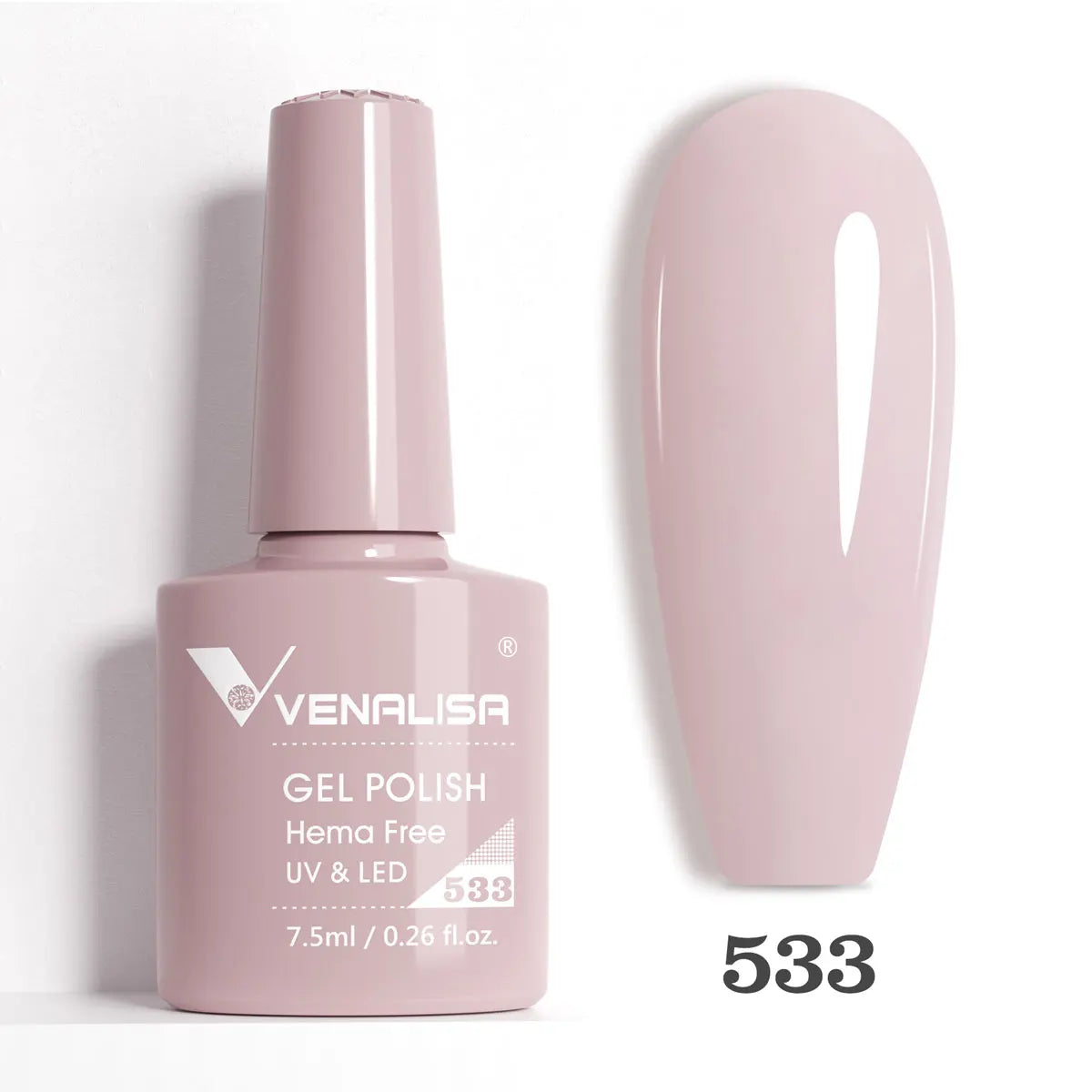 Verniz de Gel com Glitter Venalisa Livre de HEMA e TPO – Cobertura Total Deslumbrante, Soak Off, Gel UV/LED para Unhas de Gel Francesas, Coleção Nude Rosa Jelly