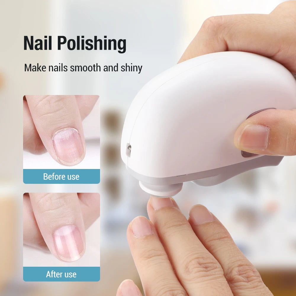 Moinho elétrico 2 em 1 para manicure, polimento de unhas
