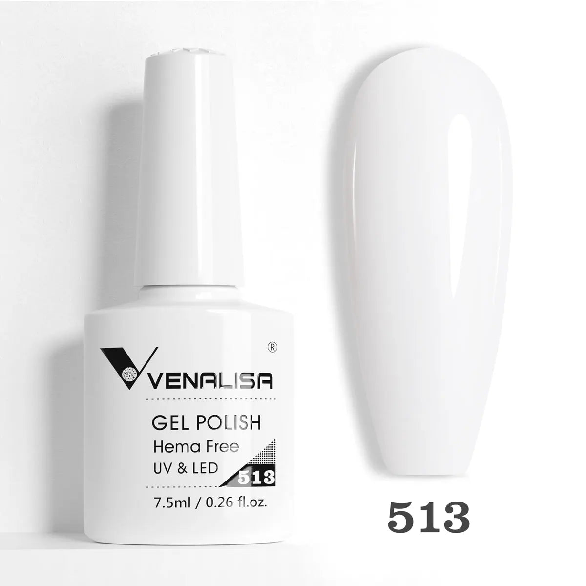 Verniz de Gel com Glitter Venalisa Livre de HEMA e TPO – Cobertura Total Deslumbrante, Soak Off, Gel UV/LED para Unhas de Gel Francesas, Coleção Nude Rosa Jelly