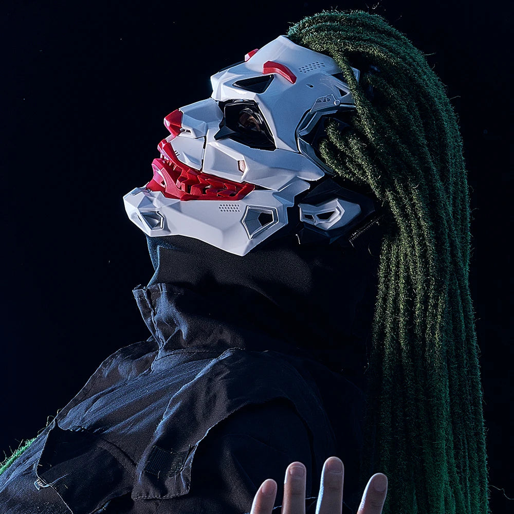 Cyberpunk Masks Braids 2d Cosplay Resin Custom Products Halloween Anime Role-Playing Props And Gifts Toys