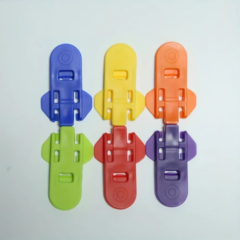 Abridor de latas portátil de plástico, 6 peças