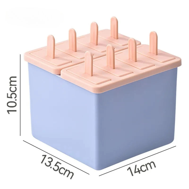 Forma de Picolé e Sorvete em Grau Alimentício com Tampa – Utensílio Doméstico para Picolé Caseiro