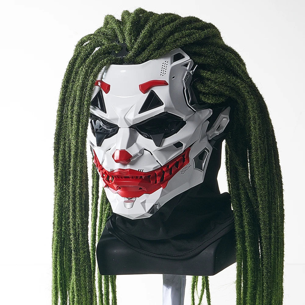 Cyberpunk Masks Braids 2d Cosplay Resin Custom Products Halloween Anime Role-Playing Props And Gifts Toys