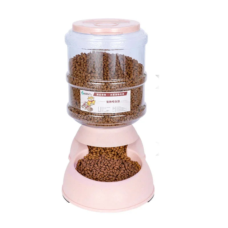 Automático Pet Alimentador Waterer, Alta Capacidade, Tigela do alimento, Gravidade Água Dispenser, Pet Bowl para cães e gatos, Cão Acessórios, 3,8 L