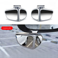 Espelho Retrovisor de Carro para Ponto Cego, Espelho para Rodas Dianteiras e Traseiras 360 ° Espelho Retrovisor Ajustável de Ângulo Amplo para Ponto Cego
