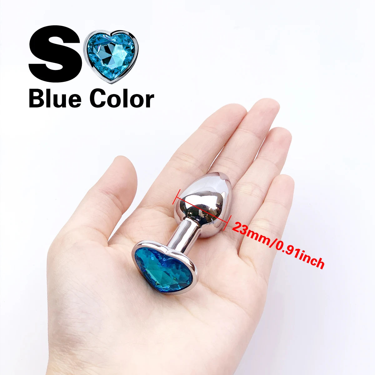Metal anal plug coração cristal iniciante para especializar 5 tamanho butt plug adulto brinquedo cauda feminino/masculino
