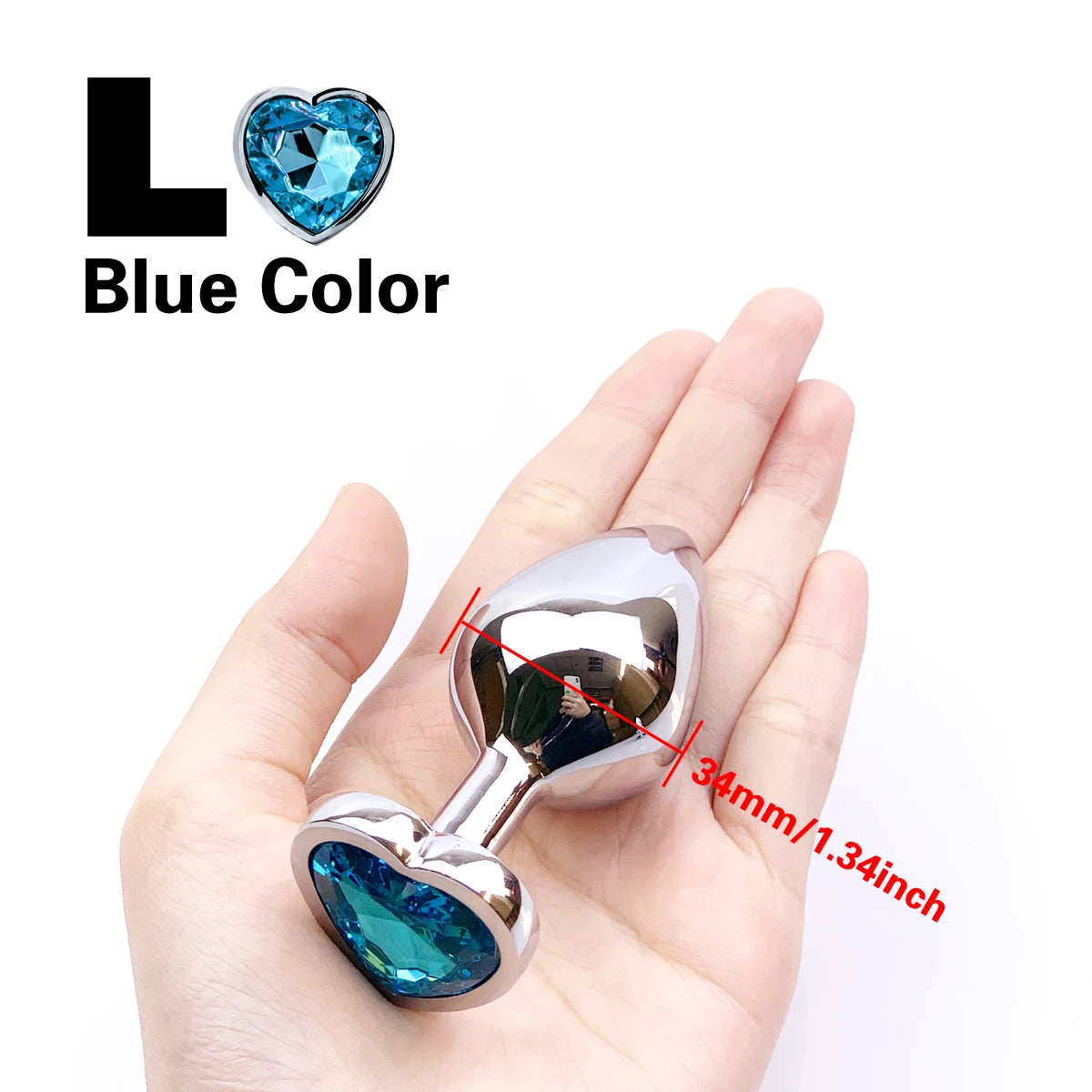 Metal anal plug coração cristal iniciante para especializar 5 tamanho butt plug adulto brinquedo cauda feminino/masculino