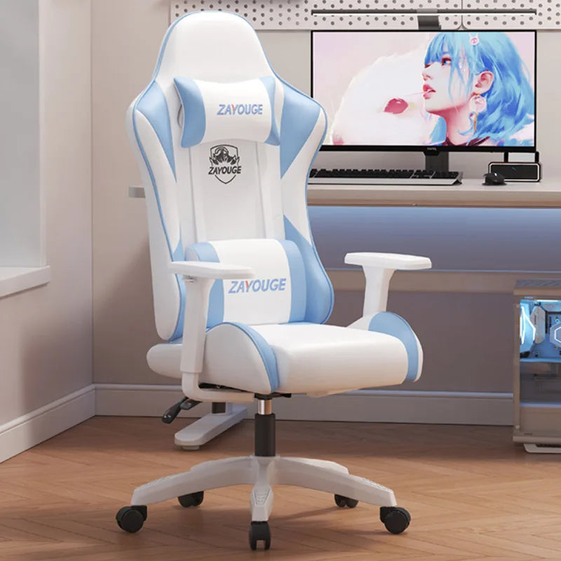 Poltrona reclinável ergonômica Cadeira de computador de mesa Cadeira de escritório elegante para uso doméstico com funcionalidade de elevação e rotação