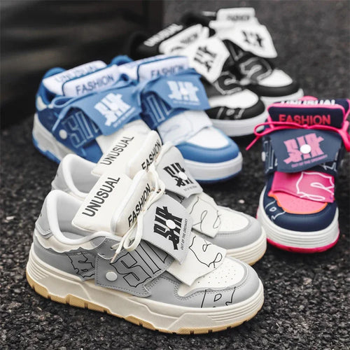 35-45 ao ar livre juventude maré pão sapatos femininos masculino placa classe calçados outono sapatos casuais confortáveis anti deslizamento tênis moda