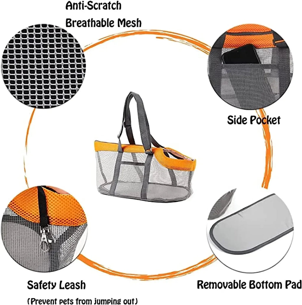 Sacos de transporte para animais de estimação malha dobrável pet transportadora bolsa para cães pequenos schnauzer em miniatura cães acessórios