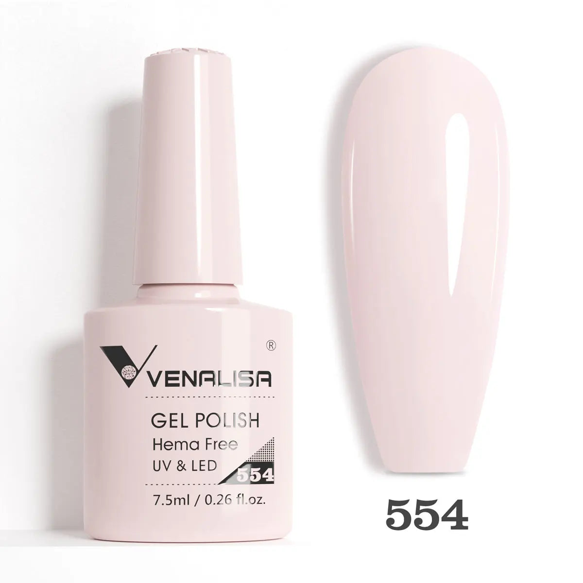 Verniz de Gel com Glitter Venalisa Livre de HEMA e TPO – Cobertura Total Deslumbrante, Soak Off, Gel UV/LED para Unhas de Gel Francesas, Coleção Nude Rosa Jelly