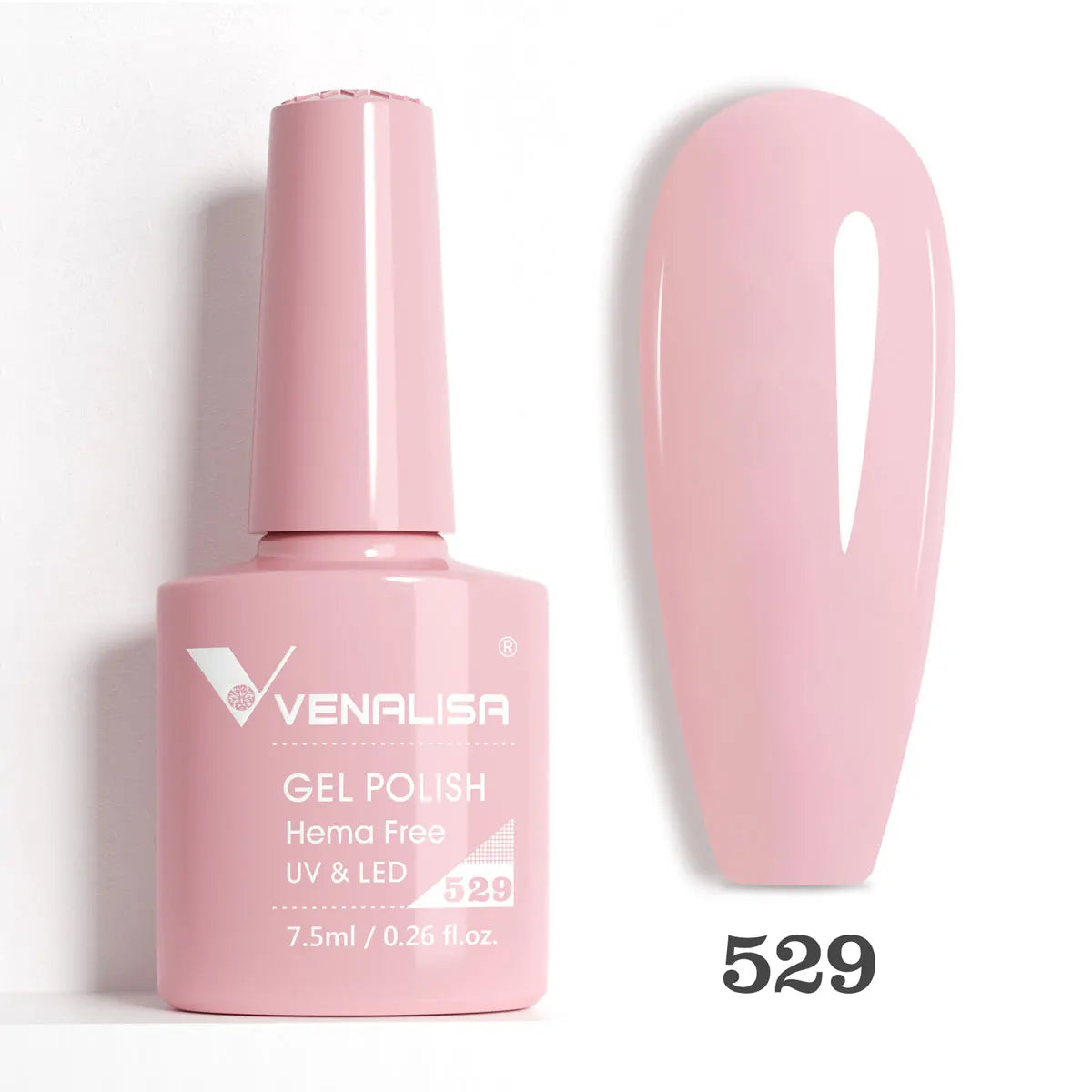 Verniz de Gel com Glitter Venalisa Livre de HEMA e TPO – Cobertura Total Deslumbrante, Soak Off, Gel UV/LED para Unhas de Gel Francesas, Coleção Nude Rosa Jelly