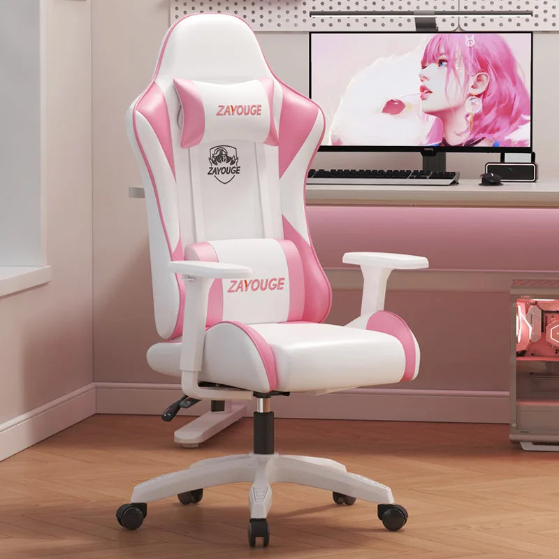 Poltrona reclinável ergonômica Cadeira de computador de mesa Cadeira de escritório elegante para uso doméstico com funcionalidade de elevação e rotação