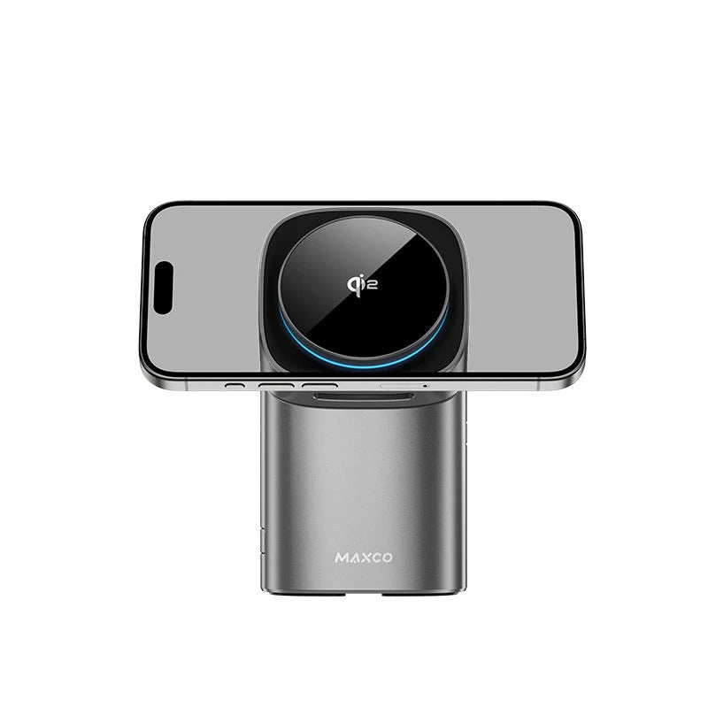 Carregador Sem Fio Magnético Automático Multifuncional 3 em 1 Qi2 2026 para iPhone 17 16 15 14 13 Pro Max, Apple Watch e AirPods