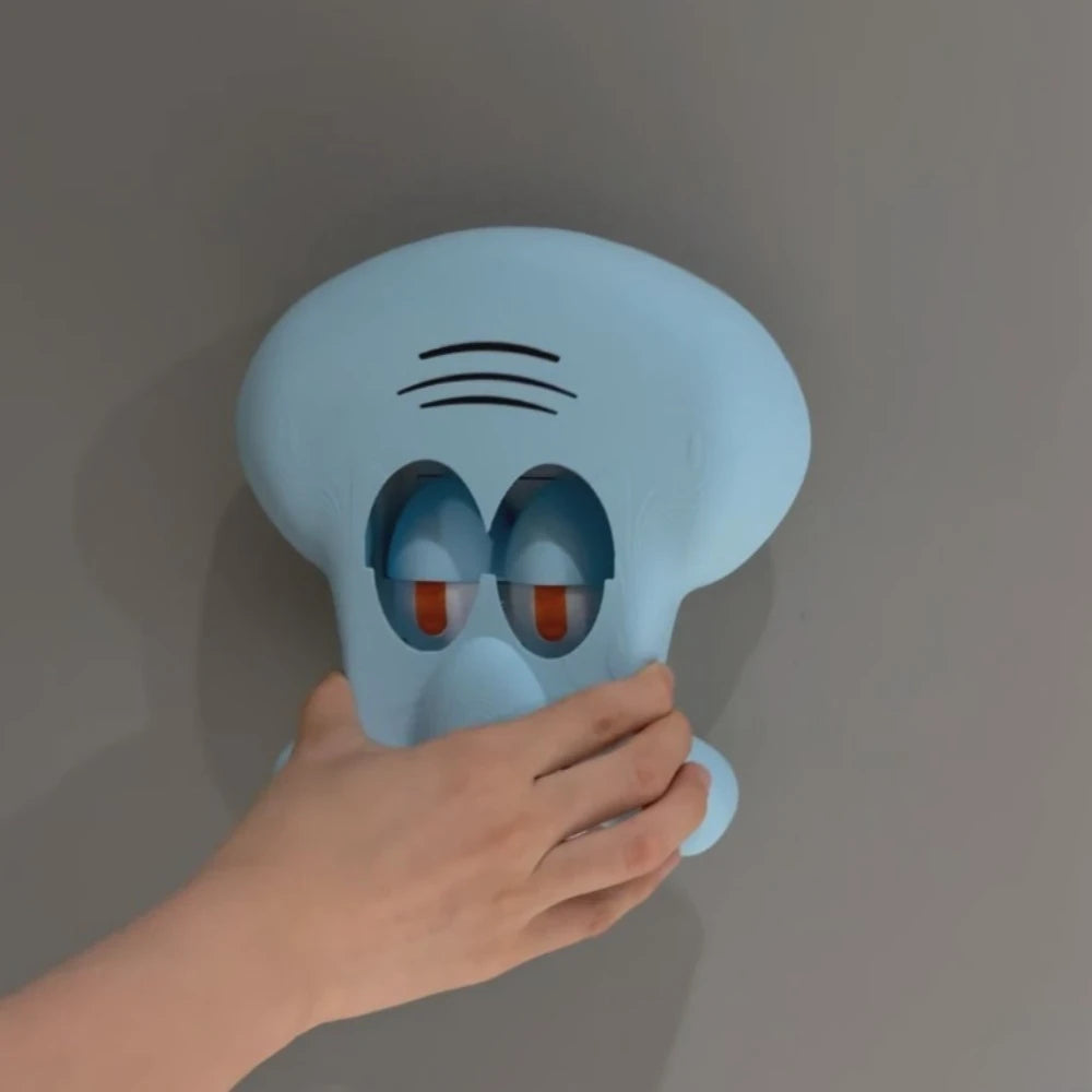 Cute SpongeBob Squidward 3D Printed Light Switch Cover, Home Decor & Gift
