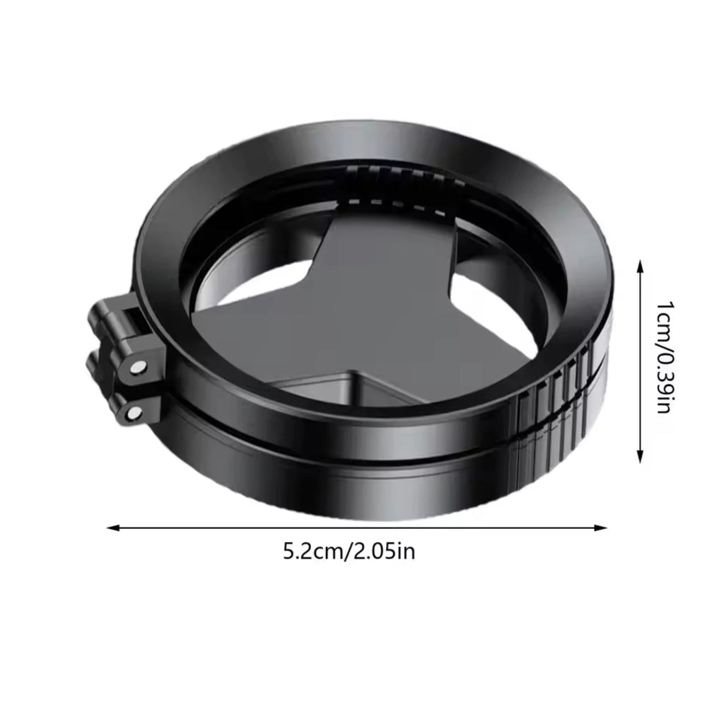 Filtro Polarizador CPL Magnético de 52mm para Lente de Celular iPhone/Samsung e Outros Smartphones com Adaptador Magnético Retrátil