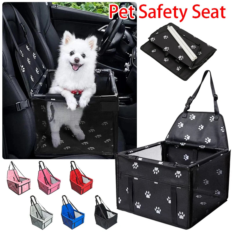 Capa de Assento para Carro de Cães de Alta Qualidade, Dobrável e Removível, Bolsa de Transporte Segura e Estável para Viagens