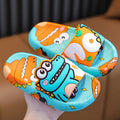 Dinossauro dos desenhos animados crianças chinelos menino meninas sapatos casuais plana praia sapatos de água interior macio crianças bonito flip flops para menino menina