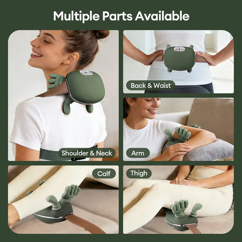 4d biônico dedo pescoço ombro massageador sem fio pescoço cervical trapezius amassar massagem xale motor sem escova pescoço masajeador