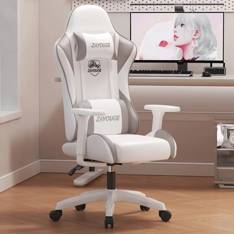 Poltrona reclinável ergonômica Cadeira de computador de mesa Cadeira de escritório elegante para uso doméstico com funcionalidade de elevação e rotação