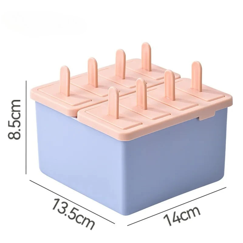 Forma de Picolé e Sorvete em Grau Alimentício com Tampa – Utensílio Doméstico para Picolé Caseiro