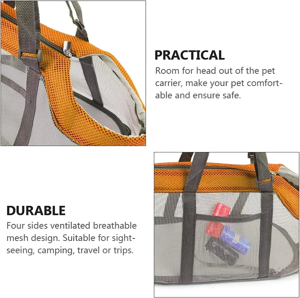 Sacos de transporte para animais de estimação malha dobrável pet transportadora bolsa para cães pequenos schnauzer em miniatura cães acessórios