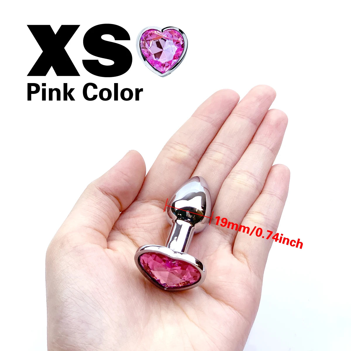 Metal anal plug coração cristal iniciante para especializar 5 tamanho butt plug adulto brinquedo cauda feminino/masculino