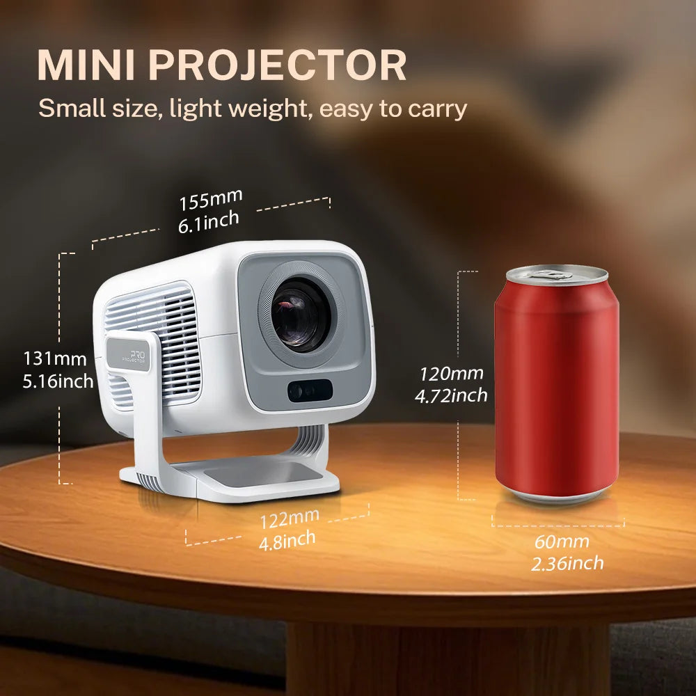 Auto Focus Projector X3A Native 1080P, Android 14 5G WiFi6 4K Playback, Portable for Movies & Outdoor Camping