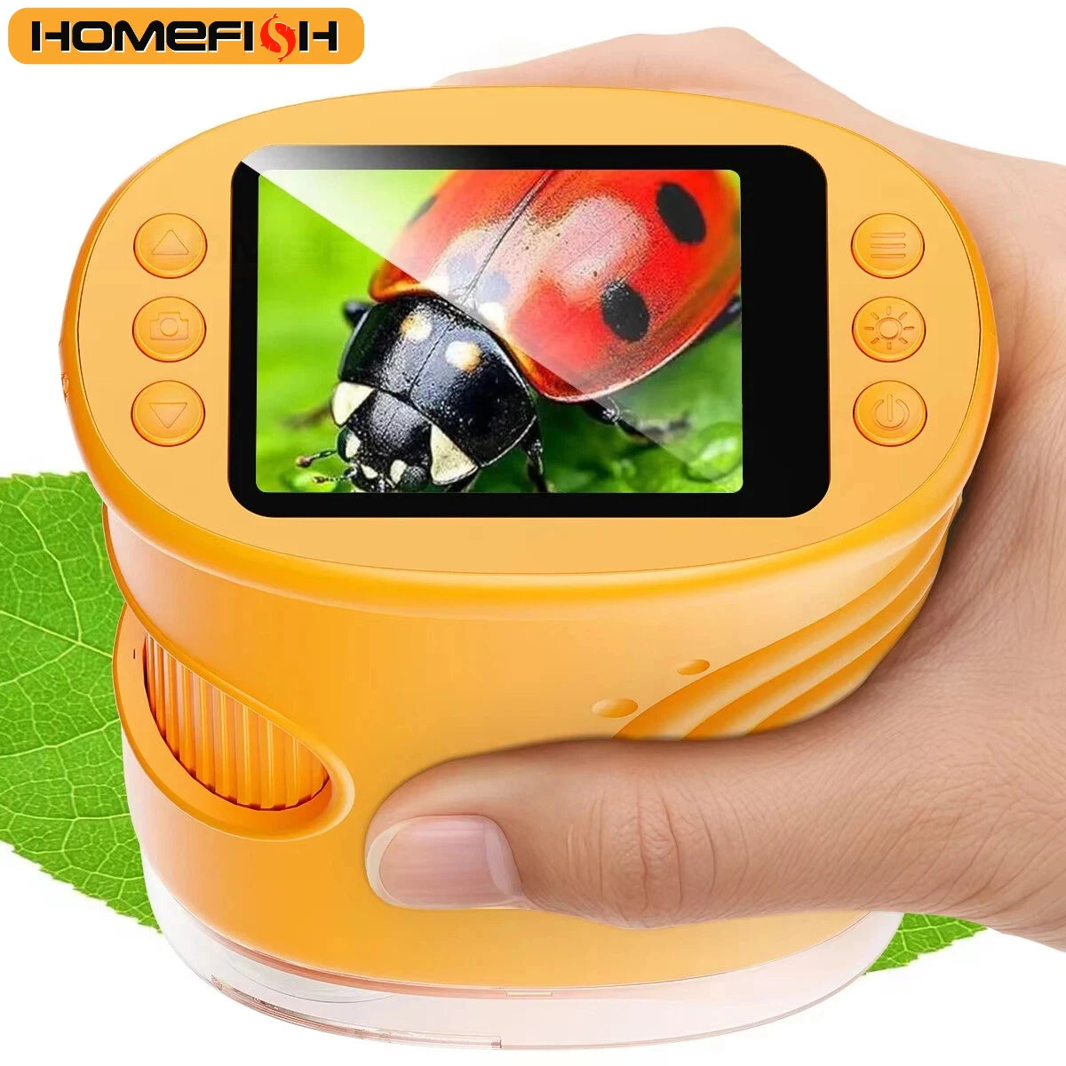microscópio portátil para crianças 2.0 "tela recarregável mini microscópios digitais de bolso portátil edu presente crianças estudantes