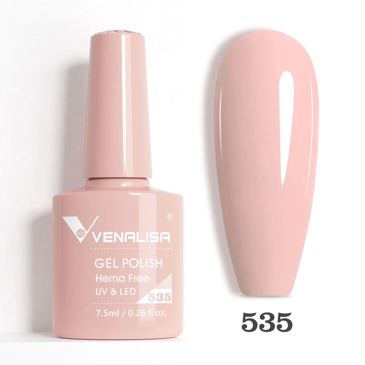 Verniz de Gel com Glitter Venalisa Livre de HEMA e TPO – Cobertura Total Deslumbrante, Soak Off, Gel UV/LED para Unhas de Gel Francesas, Coleção Nude Rosa Jelly