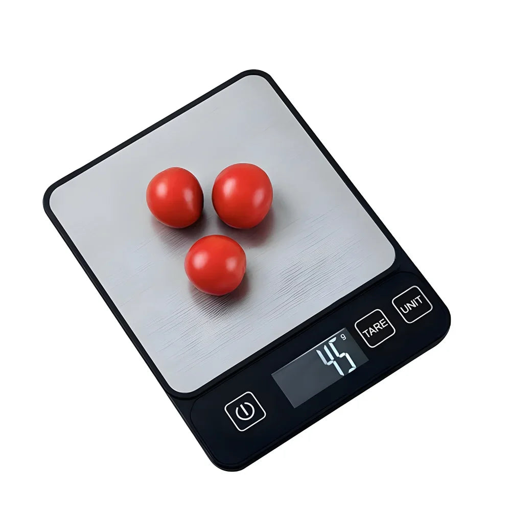 Balança Digital de Cozinha 10kg com Tela LCD, Balança Eletrônica de Alta Precisão para Alimentos, Confeitaria e Dieta Saudável