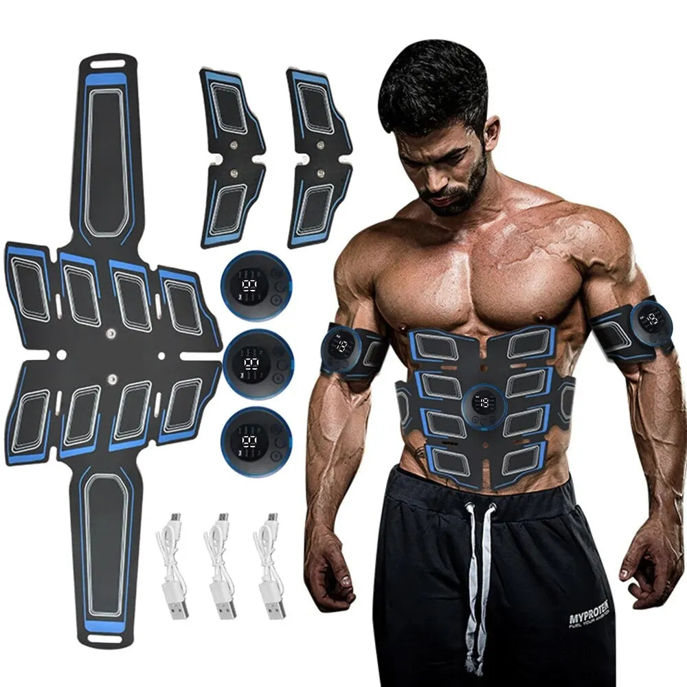 USB recarregável músculo abdominal instrutor, Massageador portátil, Cinto De Treinamento Eletrônico, Exercício Fitness Equipment