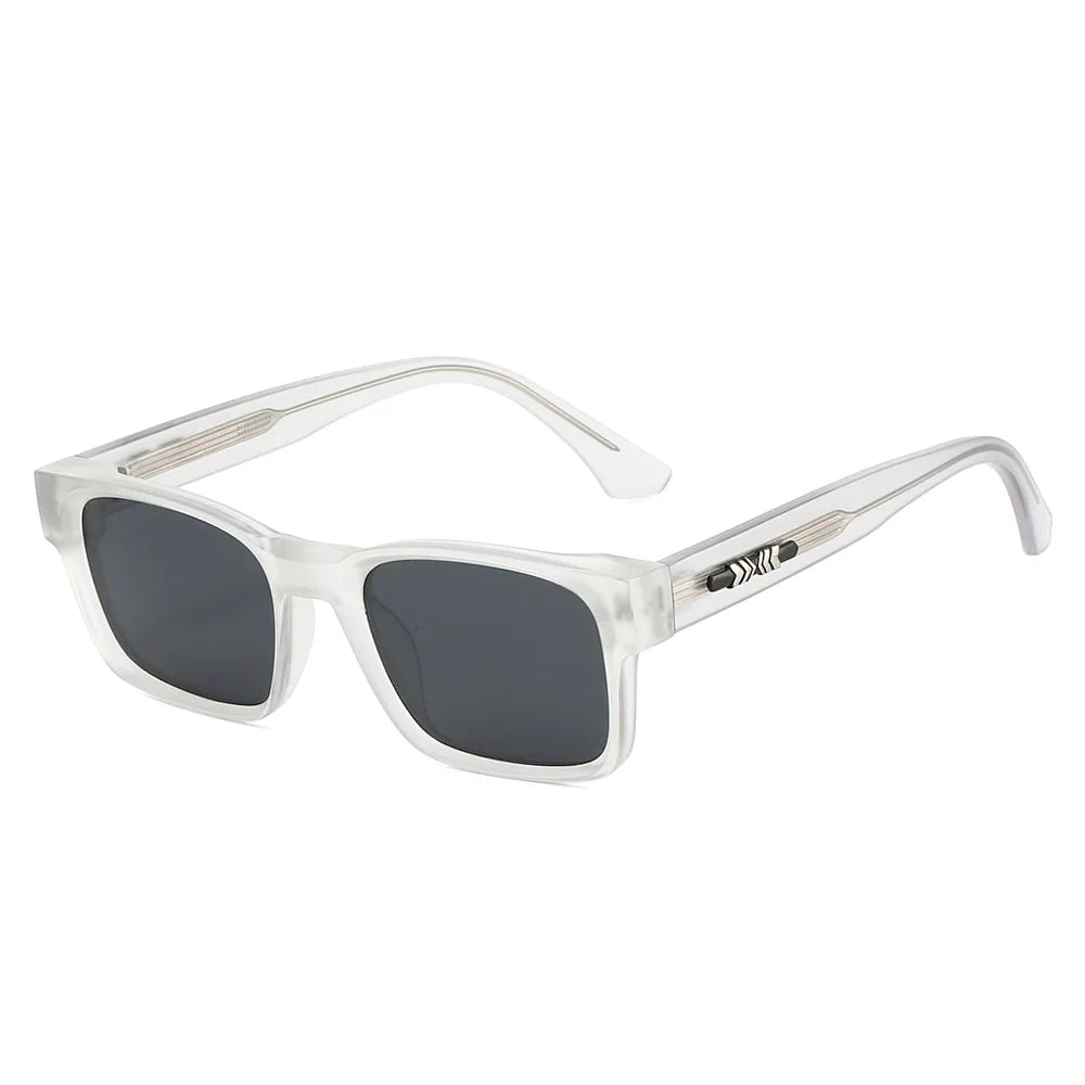 Quality Square Polarized Sunglasses Men Metal Core UV400 Unisex Sun Glasses Travel Hiking Beach Fishing Eyewear