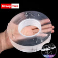 Nano fita adesiva dupla face super forte, transparente, reutilizável, à prova d'água, resistência ao calor, banheiro, decoração de casa