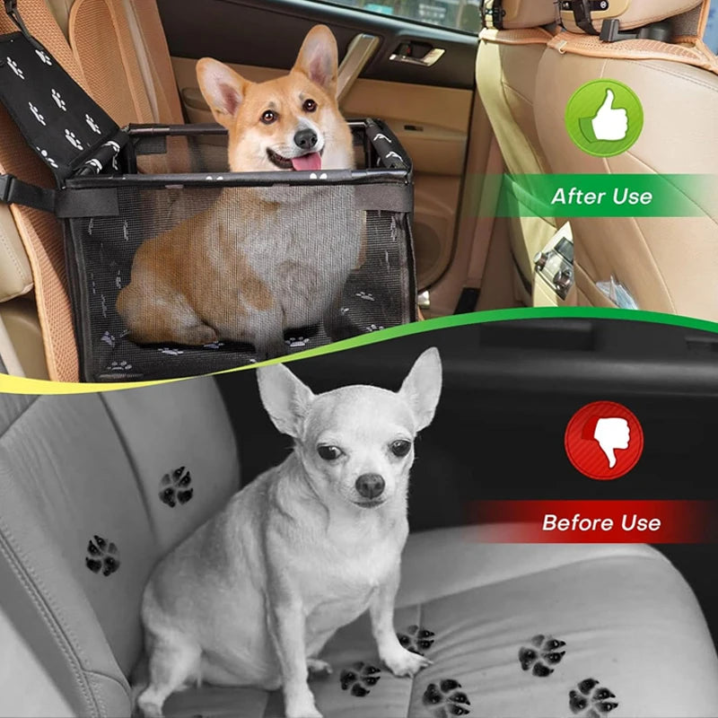 Capa de Assento para Carro de Cães de Alta Qualidade, Dobrável e Removível, Bolsa de Transporte Segura e Estável para Viagens
