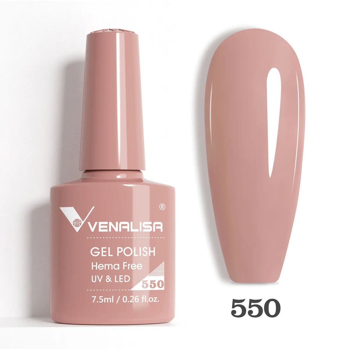 Verniz de Gel com Glitter Venalisa Livre de HEMA e TPO – Cobertura Total Deslumbrante, Soak Off, Gel UV/LED para Unhas de Gel Francesas, Coleção Nude Rosa Jelly