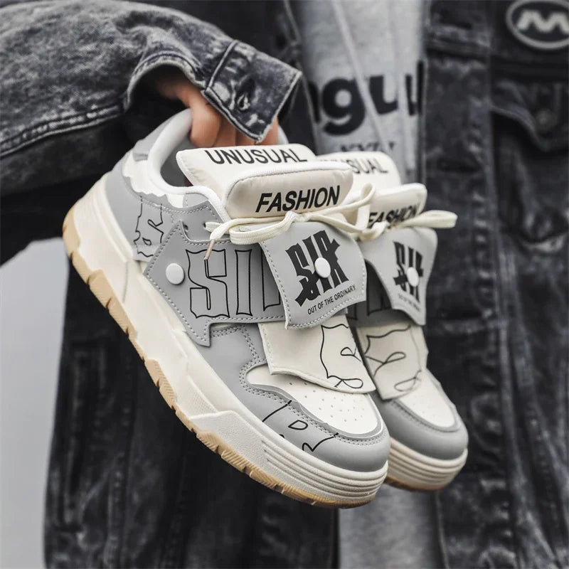35-45 ao ar livre juventude maré pão sapatos femininos masculino placa classe calçados outono sapatos casuais confortáveis anti deslizamento tênis moda